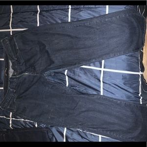 Classic Fit Straight Leg Dark Wash Jeans